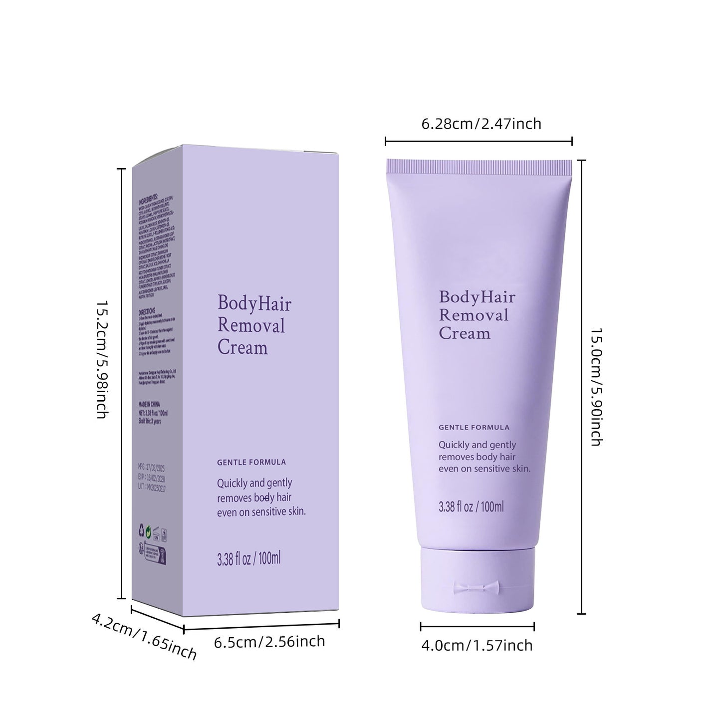 Depilatory Cream 100ml Men's And Women's Body Available Mild